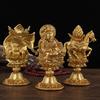 Rueda Xizang Rey Qizhen Tantra Qizheng Tesoro Adornos Clásicos Auspiciosos Tesoro Mágico Extremadamente Tallado Salón de Buda con Cian Antiguo