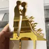 Nueva Decoración para Pastel Horneado de San Valentín Sr&Sra Amor Propuesta de Boda Inserto Acrílico para Pastel
