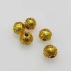 Accesorios para pulseras de cuentas diy cuentas de transferencia de aleación de oro imitación cuentas de oro de refuerzo accesorios chapados en oro de 24k cuentas sueltas pulsera