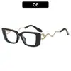 Gafas de sol personalizadas de moda con patillas en forma de serpiente, Gafas de sol de moda europeas y americanas transfronterizas, Gafas de sol retro de alta gama