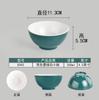 Tazón de arroz de melamina comercial de dos colores, tazón pequeño para sopa, tazón de arroz para restaurante, cuchara, olla caliente, condimento anticaída, tazón pequeño espesado
