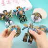 Robot Transformador de Color Metálico Spinner de Punta de Dedo Juguete Infantil Gadget para Aliviar el Estrés Regalo Creativo Premio para Estudiantes Venta al por Mayor