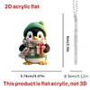 Producto Nuevo Más Vendido Colgante para Coche Decoración del Hogar Colgante para Mochila Decoración de Coche Acrílica Adorno Colgante de Dibujos Animados con Forma de Ardilla