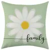 Funda de almohada de margarita de primavera nueva para Temu Amazon, cojín decorativo para sofá, etiquetado y dropshipping transfronterizo
