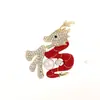 Broche creativo de palabra de bendición para el Año del Dragón estilo chino pin festivo corsage de perlas fabricantes de broches avanzados al por mayor