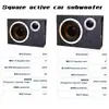 Subwoofer para coche audio de tarjeta modificado = Audio para coche MX8 subwoofer cuadrado de fieltro 12V amplificador de audio