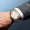 Jinlangda Transmisión en Vivo Más Vendido Reloj para Hombre Impermeable Luminoso Doble Calendario Simple de Cuarzo Reloj para Hombre Venta Caliente Transfronteriza