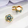 Camelia acrílica colorida de verano, gemelos y botones de cuello para camisa DIY, accesorios decorativos unisex frescos y simples
