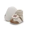 Sapatos para Bebês, Coberturas de Sapato de Algodão para Bebês Outono e Inverno, Sapatos Quentes e Macios com Forro de Lã e Solado Macio, Sapatos Antiderrapantes para Pré-Caminhada para Meninos