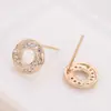 Pendientes de aro pequeño de metal transfronterizos diseño espiral cóncavo-convexo personalizado joyería de aguja de plata 925 pendientes de nicho para mujer