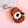 Moda coreana bts Monedero Cabeza de Animal Estéreo Caricatura Bordada Cartera Bolsa para Monedas