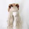 Boina Orejas de Oso Lolita Linda Boina de Artista Accesorio Japonés Hecho a Mano Boina Redonda