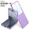 Adecuado para Funda de Teléfono Móvil Samsung Zflip7, Nueva Cubierta Protectora Plegable Ultra-Delgada Anti-Caídas con Sensación de Piel Zflip7Fe de Gama Alta