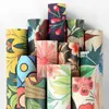 Al por mayor Aleatorio Transfronterizo Más Vendido Retro Floral y de Pájaros Papel Tapiz Escritorio Armario Dormitorio Renovación y Remodelación Pegatinas