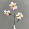 Nova flor de íris artificial com 3 cabeças, adequada para decoração de casa, exibição na sala de estar, adereços de fotografia de casamento e arranjos florais