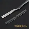 Rascador de barbería corte de pelo navaja antigua navaja manual navaja cuchillo de afeitar cuchillo de afeitar cabezal de afeitado Hoja