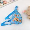 Bolsa de Peito Infantil Novo Tecido Oxford Boneca de Desenho Animado Fofa Bolsa Transversal Bebê Moderna Estampada Leve Bolsa Transversal