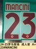 24-25 Coleção Away Roma Vestido Adulto A Camisa Número Carta Carimbagem Número Transferência Térmica Mapa Camisa