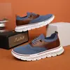 Zapatillas de Malla para Hombre Primavera y Verano Slip-On Casuales Zapatos Deportivos Zapatos de Tela Old Beijing Zapatos de Talla Grande para Hombre