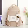 Mochila Fofa e Estilosa para Aluno do Ensino Fundamental, Mochila de Grande Capacidade para Alunos do Ensino Médio, Bolsa Casual da Moda para Meninas