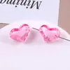 Acrílico Colorido Coração Torto Coração de Pêssego Contas Soltas Pulseira de Contas Adorno de Cabeça Corda de Cabelo DIY Acessórios de Joia Material Atacado