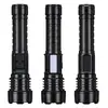Lanterna de Alta Intensidade Modelo Novo Transfronteiriça com Display Eletrônico Multifuncional Luz Lateral, Laser Branco à Prova d'Água com Zoom, Lanterna Durável para Exterior