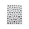 Adesivos para Unhas Estrela Estilo Doce e Cool 3D Estéreo Preto e Branco Dourado e Prateado Azul Fluorescente Vermelho Estrela de Cinco Pontas Assimétrica Adesivos para Unhas