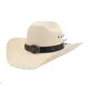 AliExpress Amazon Sombrero de Paja de Mezclilla Endurecida para Hombres y Mujeres Sombrero de Pescador Estilo Western Sombrero de Playa con Protección Solar Sombrero de Ala