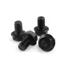Tornillos de Brida Personalizados Jinli Hardware con Grado Medio de Carbono Requieren Tornillos de Brida Hexagonales de Zinc Negro para Regulaciones de Paso y Tope
