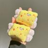 Pulsera de Felpa Absorbente para Lavarse la Cara con Animalitos Lindos de Dibujos Animados, Banda para el Cabello, Toalla de Muñeca Doble Uso Anti-Humedad para Lavarse