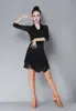 Saia de Dança Latina Nova Roupa de Prática Saia Feminina Adulta Saia com Franjas Partes de Baixo Roupa para Competição Dança Apresentação