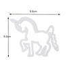 Troquel de corte para decoración de tartas de fondant de unicornio, molde para galletas, herramienta para hornear, molde para modelar banderas, decoración