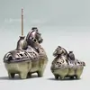 Fogão Boshan Retrô, Queimador de Incenso de Ponta de Dedo Dragão e Fênix, Queimador de Incenso Criativo Torre de Incenso, Queimador de Incenso Auspicioso, Ornamentos Zen para Casa