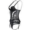 Estilo Japonés y Coreano Sexy Moldeador de Cuerpo Ropa Interior Sexy Enagua Transparente Recogido Escote Bajo Ajustado Tutú