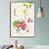 Pintura Decorativa de Novo Estilo Chinês Moderna Minimalista para Sala de Estar Pendurada Caqui Caqui Ruyi Mural para Restaurante Pintura de Entrada Estilo Chinês Atacado