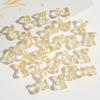 Miçangas de Vidro com Furo Central Cruzado para Laço Acessórios para Pulseira e Colar DIY Material