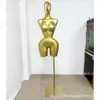 Mannequin de Corpo Humano, Modelo Feminino, Suporte de Exibição para Modelo BBL Plus-Size, Modelo Dourado Europeu e Americano, Item Popular de Comércio Exterior