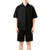 Traje Casual para Hombre, Nuevo Estilo de Verano, Conjunto Completo de Ropa para Hombre de Alta Gama, Holgado, de Manga Corta tipo Polo y Shorts, que Luce Atractivo