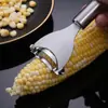 Suministro Directo de Fábrica para Uso Transfronterizo, Herramienta de Pelado de Maíz de Acero Inoxidable, Pelador de Granos de Maíz Específico para Cocina, Cuchillo para Maíz