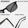 Gafas de sol rectangulares Rain Cross-Border de nuevo estilo con bloques de color únicos para hombres y mujeres, esenciales para fotografía callejera al aire libre y estilismo, Gafas de sol con protección solar