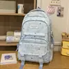 Mochila fresca y linda con forma de corazón y estrella para chicas de secundaria y preparatoria, gran capacidad, alta apariencia, mochila para estudiantes