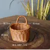 Cesta de Almacenamiento para el Hogar Colgante Almacenamiento de Jengibre y Ajo Cesta Pequeña Portátil Montada en la Pared Decorativa Cesta para Flores Cesta para Arreglos Florales Cesta Colgante