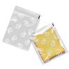 Bolsa OPP autoadhesiva para tarjetas pequeñas, gatito, círculo blanco, estrellas blancas, fuera del empaque de tarjeta, galletas, regalo, empaque universal transparente de puntos