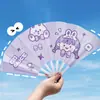 Abanico Plegable de Mano para Niños de PP, Lindo Diseño de Dibujos Animados para Estudiantes, Abanicos Portátiles Pequeños de Verano con 30% de Descuento, Logo Personalizable, Venta al por Mayor