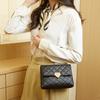 Diamond Plaid pêssego coração bolsa 2023bolsas novas bolsas femininas atacado bordado cadeia bolsa texturizada bolsa de ombro de estudante