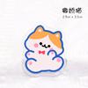 Ins donut cartoon clip material de estudante bonito decorativo foto clipe acrílico transparente teste papel mensagem clipe