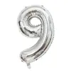 Globo Digital de Papel de Aluminio de 40 pulgadas Forma de Set de Cumpleaños Suministros de Decoración para Fiestas Globos con Números de Cumpleaños Venta al por Mayor