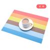 Ningxin placemat americano listras simples proteção ambiental pvc placemat mesa de jantar isolamento tapete tigela tapete coaster fábrica atacado