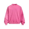 Moletom Masculino Oversized com Gola Redonda, 350g, Lavado com Efeito Desgastado, Estampa Floral, Marca Tendência, Mangas Longas, Pulôver Camisa Esportiva