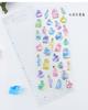 Pegamento Fantasía Coreano Sticker Cristal Estampado en Caliente Transparente Estéreo Decorativo Libro de Mano Material Sticker para Teléfono Móvil Sticker Libro de Mano